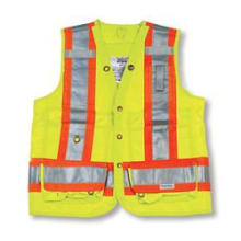 Lime Green 100% Polyester Surveyor Vest